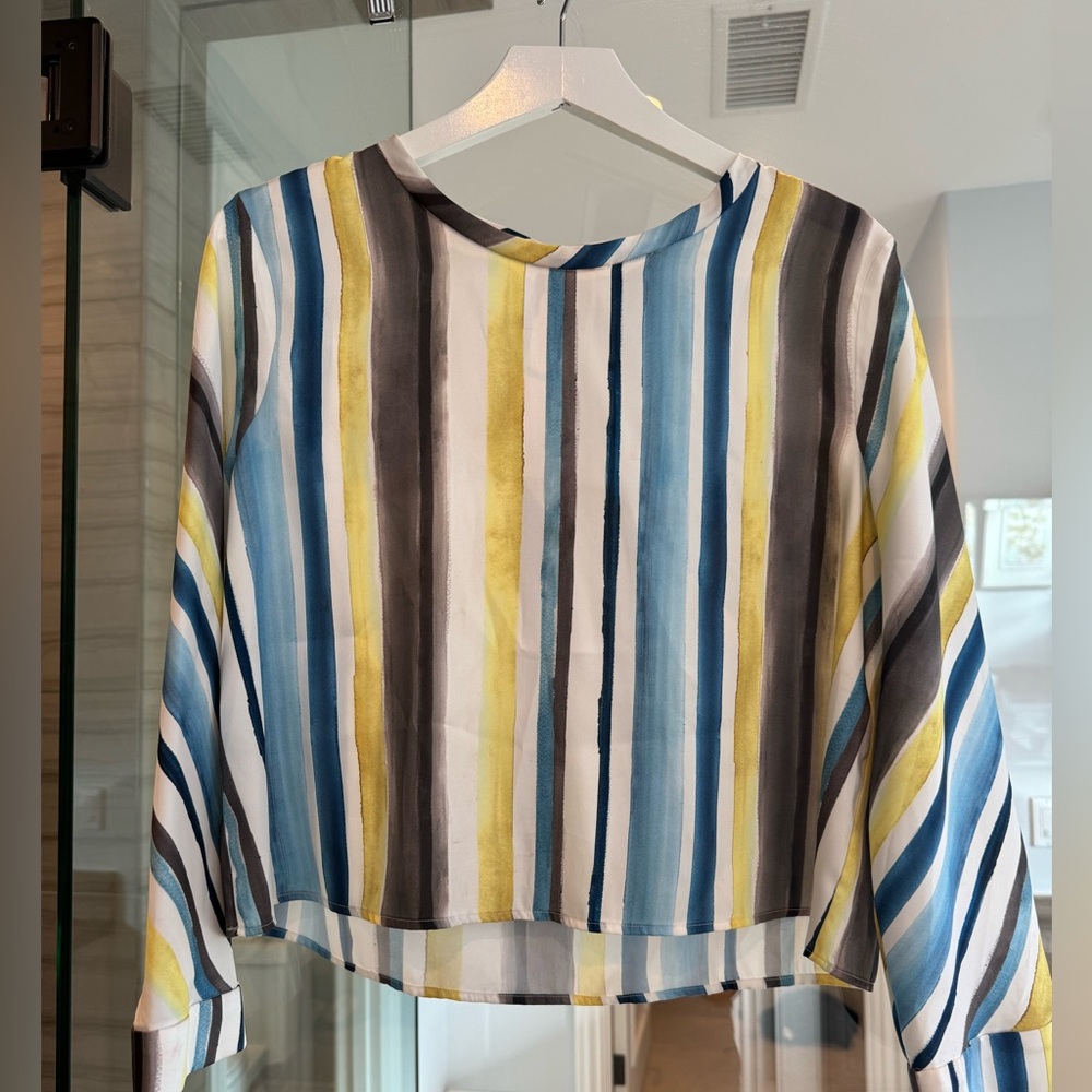 Zara striped blouse